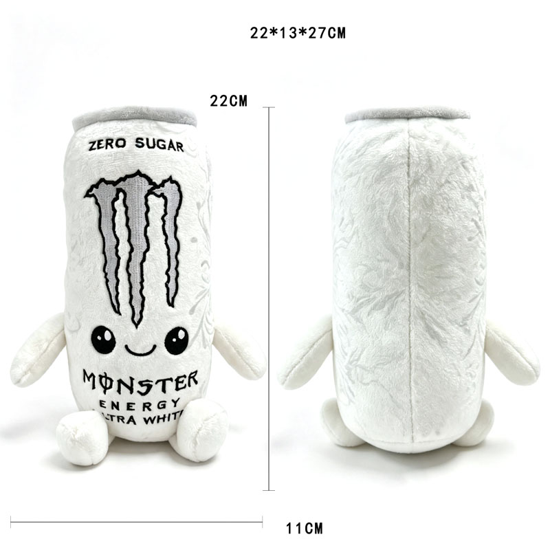 Popular Anime Merchandise - สินค้าอนิเมะและเกมยอดนิยม: ตุ๊กตาผ้า Monster Energy สีขาว รูปกรงเล็บมอนสเตอร์