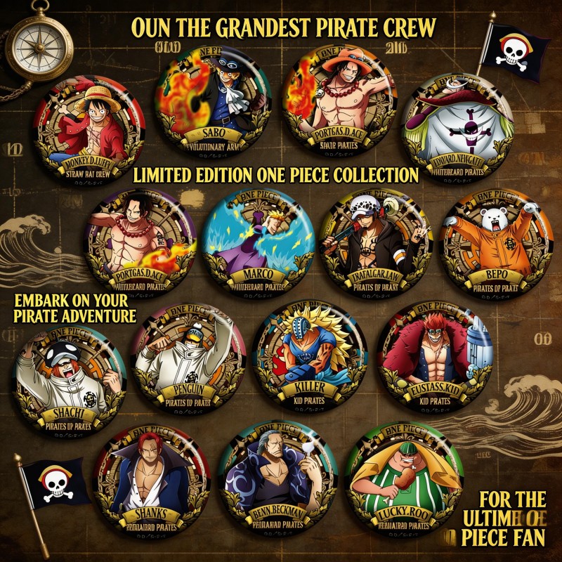 Anime Merchandise Types - ONEPIECE อะนิเมะเข็มกลัดแบบ C สินค้าวันพีซ ลูฟี่พวงกุญแจอุปกรณ์เสริมอะนิเมะคอสเพลย์ของขวัญสำหรับแฟนๆคอลเลกชัน