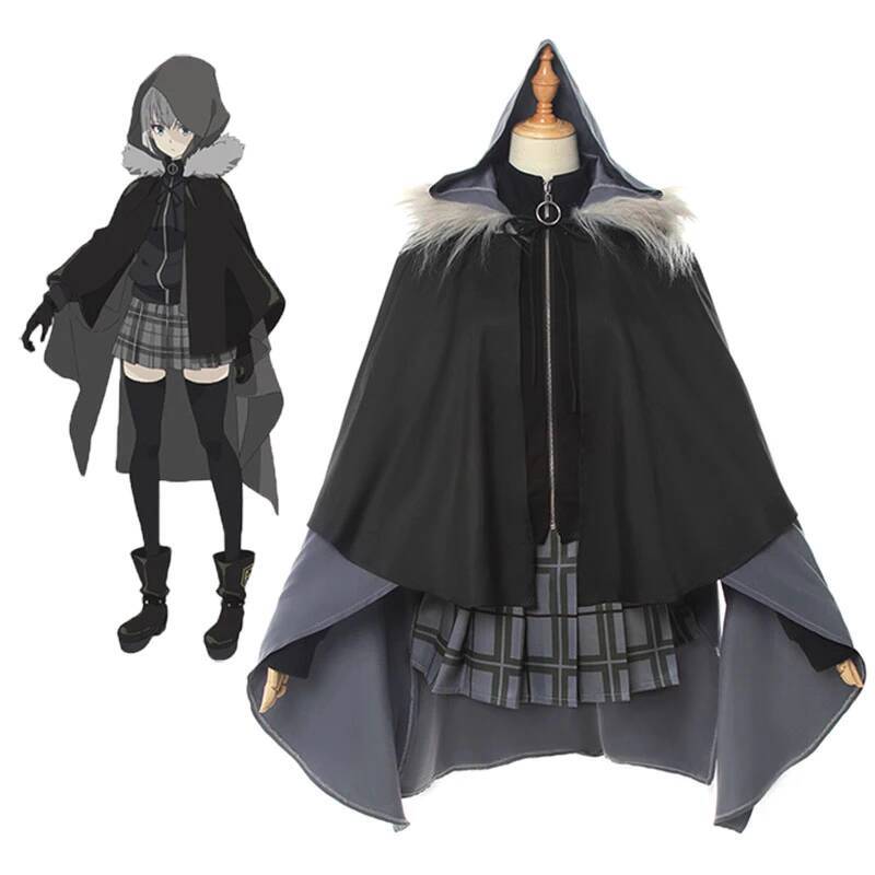 Anime Merchandise Types - ชุดคอสเพลย์สีเทาจากอนิเมะเรื่อง Moon Fate แบบเสื้อคลุม ของสะสมจากอนิเมะ รุ่น