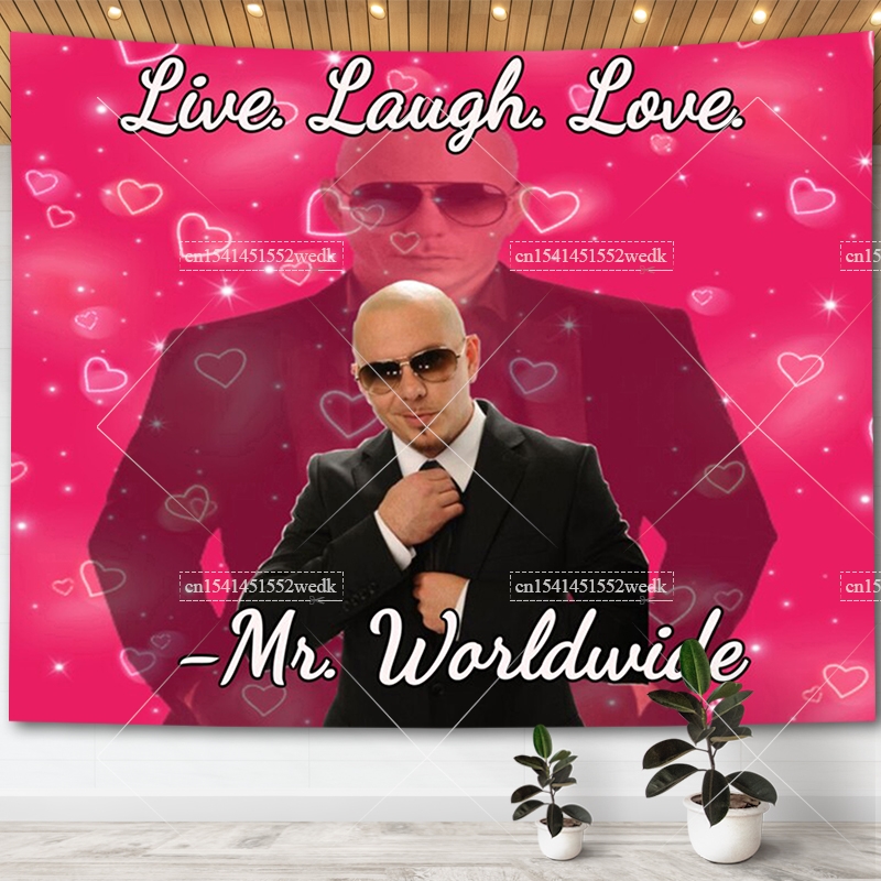 Wall Scroll Tapestry - นายทั่วโลกกล่าวว่า Live Laugh Love Flag Tapestry