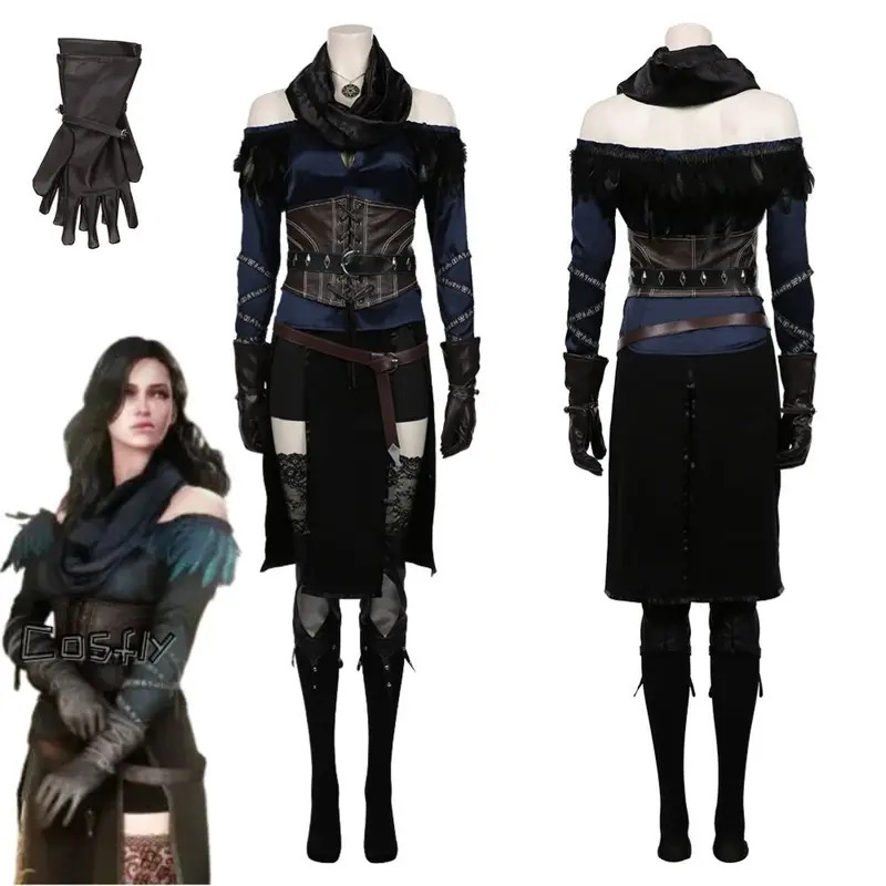 Anime Girl Merchandise - Yennefer คอสเพลย์ Fantasia เครื่องแต่งกายปลอมตัวสําหรับเสื้อผ้าผู้หญิง Roleplay ยุคกลางเครื่องแต่งกายหญิงฮาโลวีน