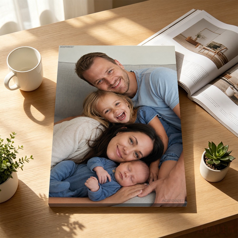 Art Print Framed - ภาพพิมพ์บนผ้าแคนวาส 2D แบบปรับแต่งได้พร้อมกรอบไม้ ภาพครอบครัวหรือคู่รักแบบกำหนดเอง พิมพ์เงา ตกแต่งผนังภายในบ้าน