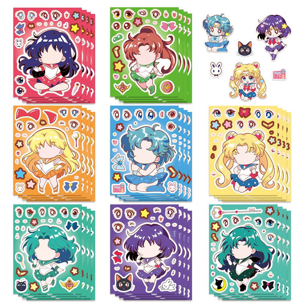 8/16PCS เซเลอร์มูน ตัวต่อเปลี่ - Anime Poster Print บทวิจารณ์และราคา
