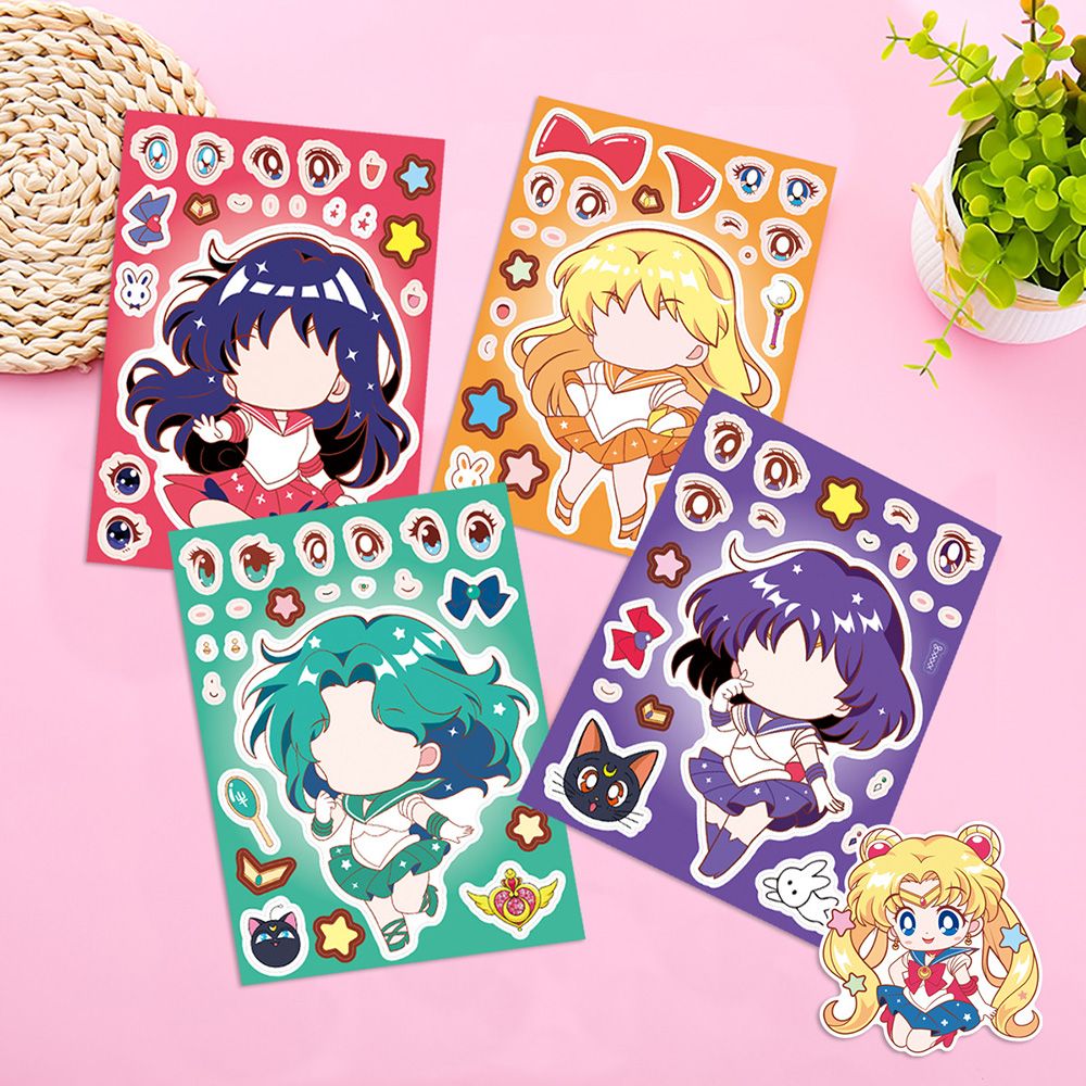 8/16PCS เซเลอร์มูน ตัวต่อเปลี่ - Anime Poster Print บทวิจารณ์และราคา