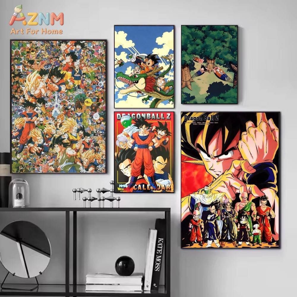 AZNM ดราก้อนบอล Z ภาพพิมพ์บนผ้ - Anime Merchandise Posters บทวิจารณ์และราคา