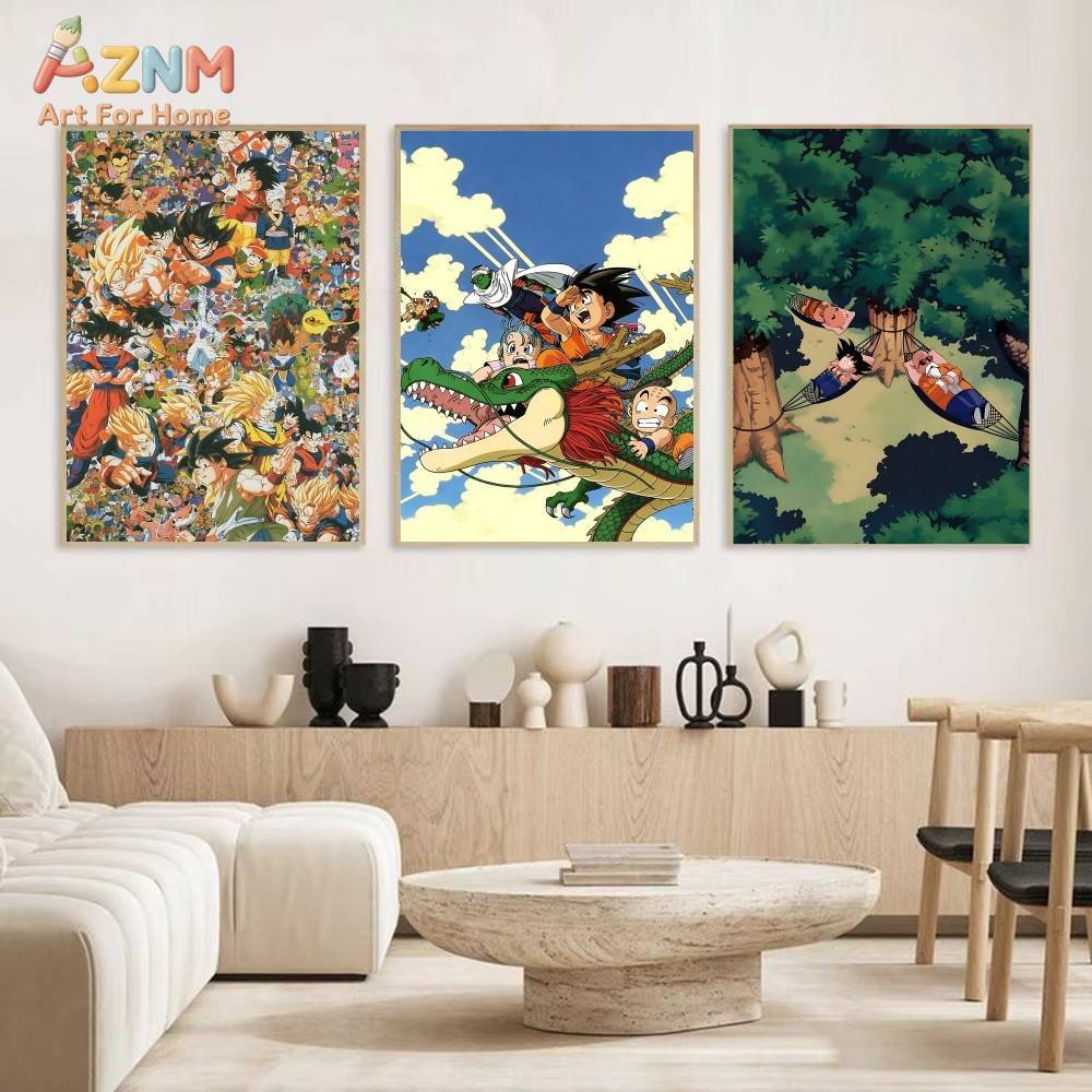 AZNM ดราก้อนบอล Z ภาพพิมพ์บนผ้ - Anime Merchandise Posters บทวิจารณ์และราคา