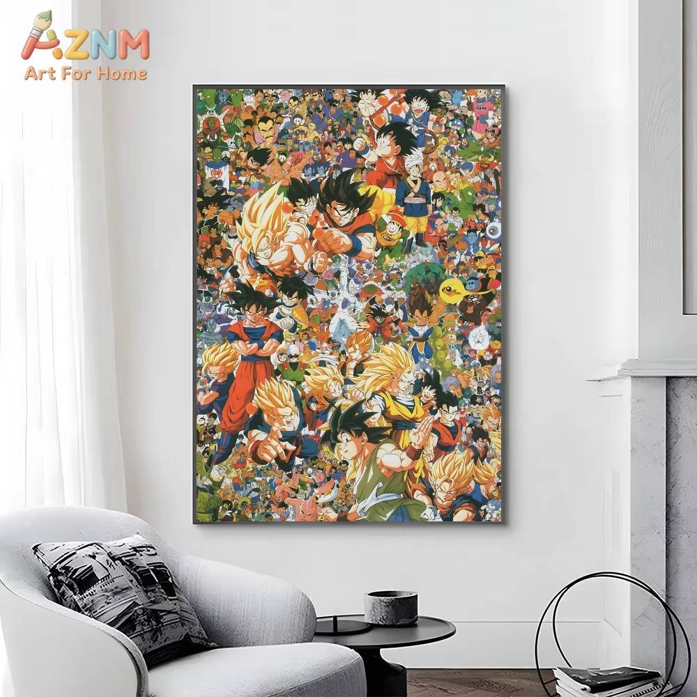 AZNM ดราก้อนบอล Z ภาพพิมพ์บนผ้ - Anime Merchandise Posters บทวิจารณ์และราคา