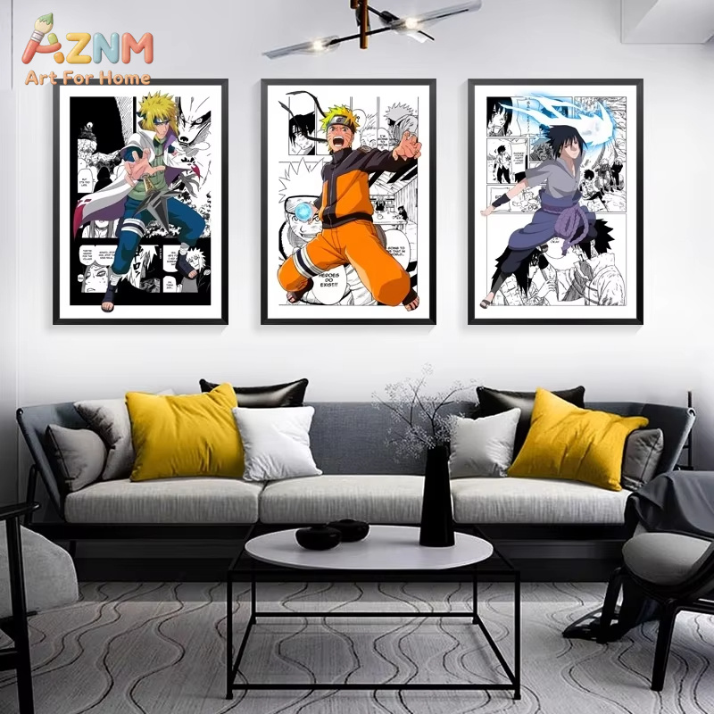 1 ชิ้นภาพวาดบนผืนผ้าใบไร้กรอบ  - Anime Merchandise Posters บทวิจารณ์และราคา