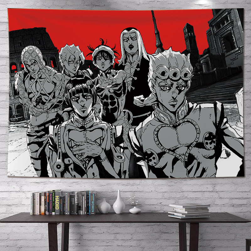 ใหม่อะนิเมะโจทาโร่พรมแขวนผนังต - Wall Scroll Tapestry บทวิจารณ์และราคา