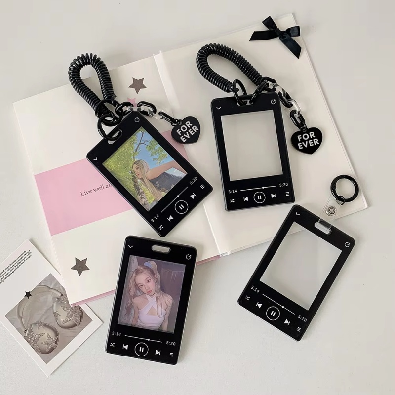 พวงกุญแจสีดำแบบม้วนเก็บได้ พร้ - Collector Card Sleeve บทวิจารณ์และราคา