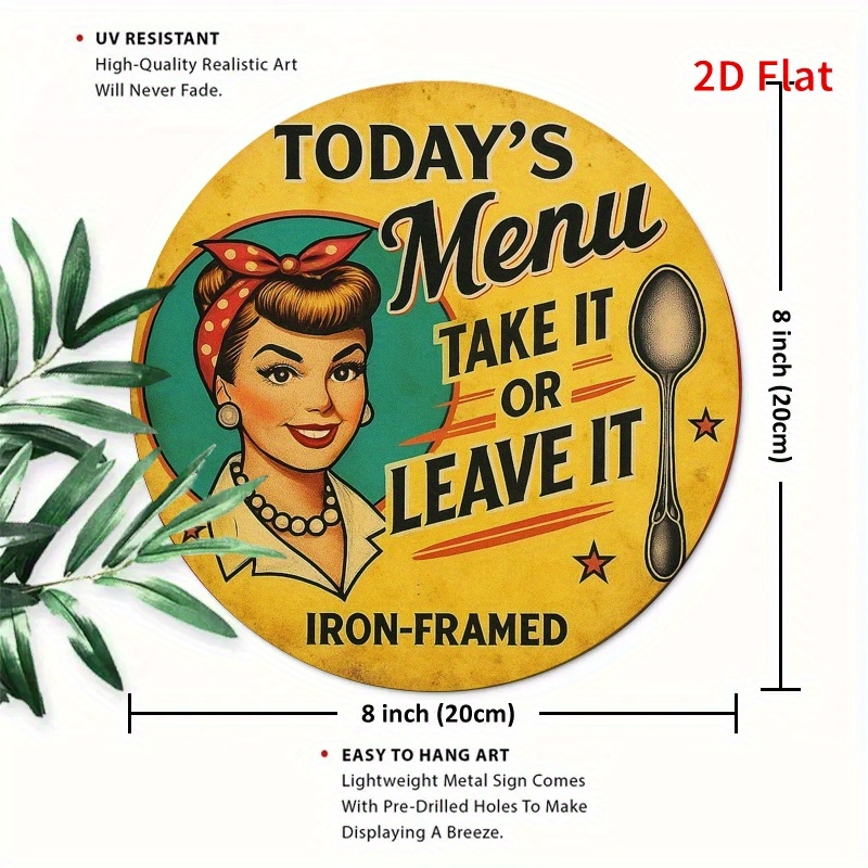 ป้ายเมนูร้านอาหารย้อนยุคสไตล์ว - Art Print Framed บทวิจารณ์และราคา
