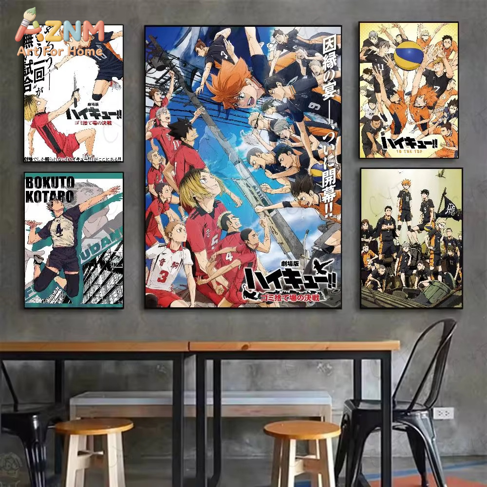 1 ชิ้น，H-Haikyuu โปสเตอร์อนิเม - Anime Merchandise Posters บทวิจารณ์และราคา